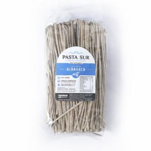 Fideos agroecológicos Tallarin Albahaca Pasta Sur x500grs.