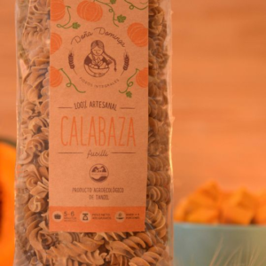 Fideos fusilli Integrales Doña Dominga. 400gr - Sabor Calabaza