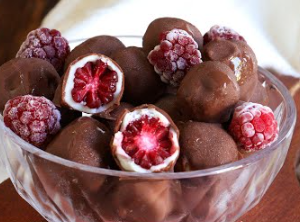 DUN - Frambuesas congeladas con chocolate amargo 70% x150grs.