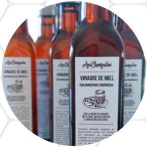 Vinagre de miel con manzanas orgánicas de Apichanguitas x250cc