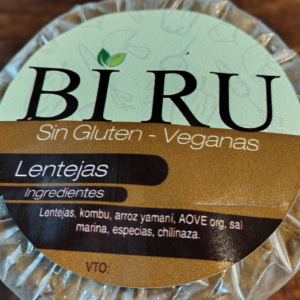 BIRU - Hamburguesas de Lentejas s/TACC