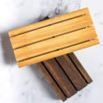 Jabonera de Madera Doble